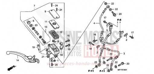 VORDERRADBREMSE (CB1300A/CB1300SA) CB1300SA9 de 2009